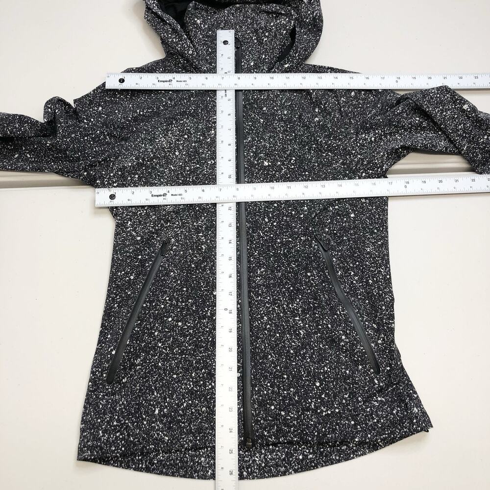 Lululemon Here To Move Jacket Sz 4 Luminesce Splatter White Black Hoodie LW4AMYS - Picture 3 of 12
